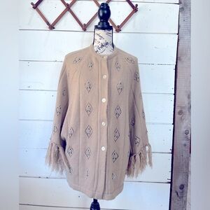 Vintage 1960’s Glentex Poncho Cape Sweater